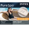 Intex 28502E PureSpa Slip Resisting Removable Countoured Inflatable Hot Tub Spa Seat Accessory with Adjustable Height for all PureSpa Models, Beige - 4 of 4