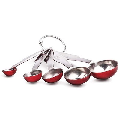 YBM Home 5-Piece Stainless Steel Stackable Measuring Spoons, Measurement Dry or Liquid Ingredients, For Cooking & Baking