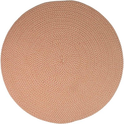 Colonial Mills Ibiza Woven Chevron Doormats - Vermillion 60” x 60”