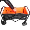 VYNXARIA Mini Folding Wagon Garden Shopping Beach Cart (black+yellow) - 2 of 4