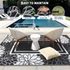 8'x10' Outdoor Rug, Waterproof Reversible Plastic Straw Outside Carpet, Floral Border Rug for Patio RV Camping Balcony Deck Backyard - 4 of 4