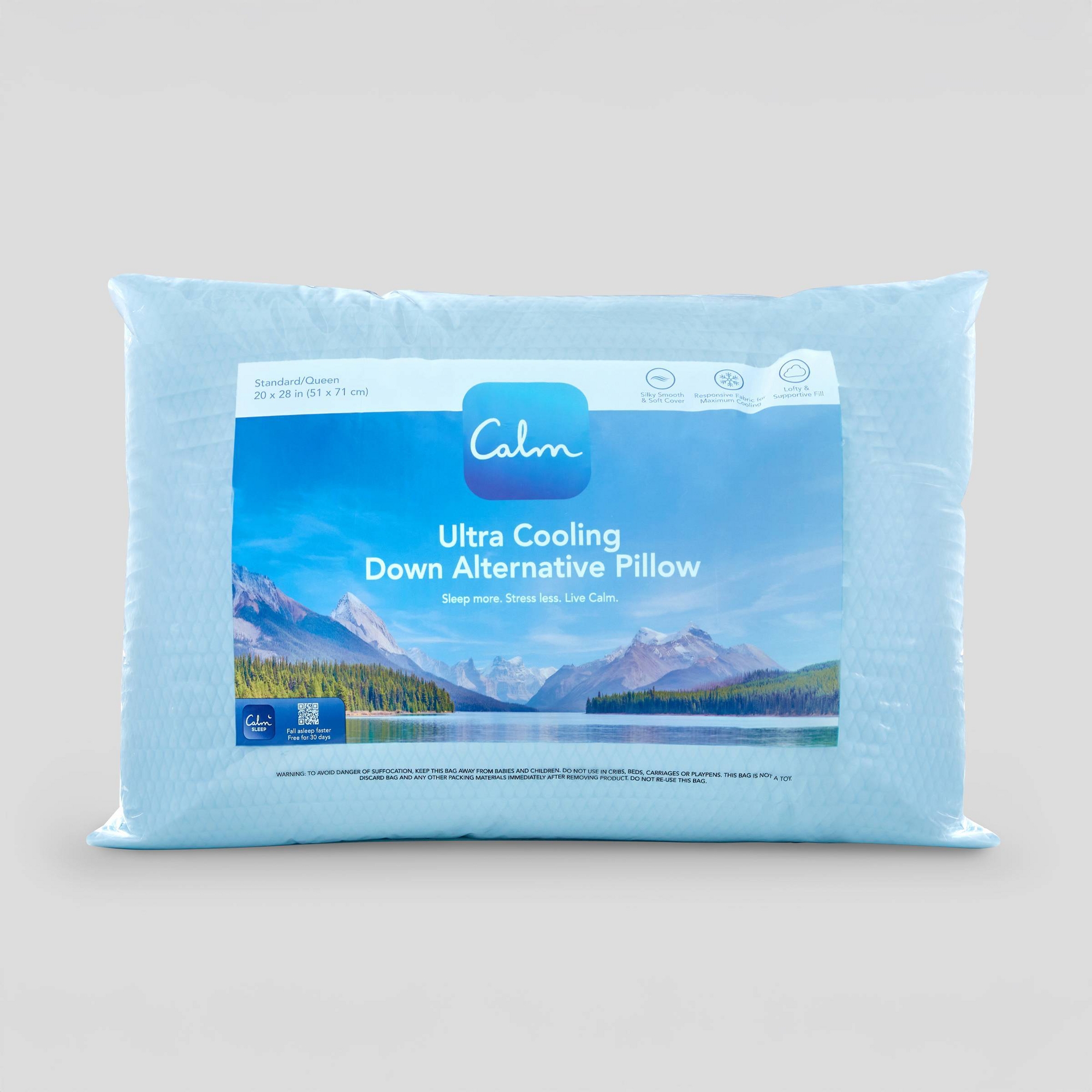 Calm Cooling Down Alternative Medium Bed Pillow