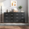 CLIHOME 6 Drawers Modern Side Storage Cabinet With Metal Handle, Storage Organizer With Wood Chest of Drawers - 2 of 4