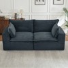 Loveseat Corduroy Cloud Boneless Sofa with Modular Sectional Design and Oversized Comfort - 3 of 4