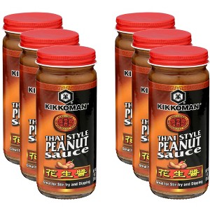 Kikkoman Thai Style Peanut Sauce - Case of 6 - 9 oz - 1 of 2