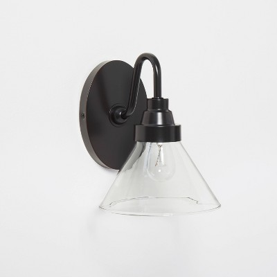 Glass Shepherd Sconce Black - Threshold™ designed with Studio McGee