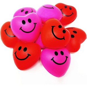 4E's Novelty Heart Stress Balls Bulk 48 Pack - Valentines Squishies - for Class Valentines Party Favors for Kids - 1 of 4