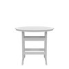 Bar Table, Outdoor Round Bar Table HDPE Counter Height Table, Weather Resistant Easy Maintenance Dining Table, For Deck, Pool Backyard Balcony Garden - 2 of 4