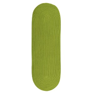 Colonial Mills Boca Raton - Bright Green 2 Ft x4 Ft Oval Rug Indoor/Outdoor 100% Polypropylene - 1 of 4