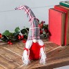Evergreen Plush Gnome Couple Tabletop Decor, Gray - 2 of 3