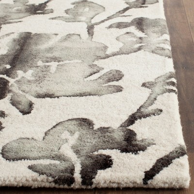 Handmade Ivory Charcoal Wool Tufted 2' x 3' Area Rug