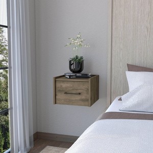NicBex 13.2 inch Floating Nightstand with Drawer,Wall-Mounted Side Table with Sleek Handle,Bedside Table for Bedroom,Living Room - 1 of 4
