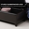 Sapphtopaz Storage Bench Ottoman with Storage Metal Frame Button Tufted End of Bed Bench for Bedroom and Entryway - 3 of 4