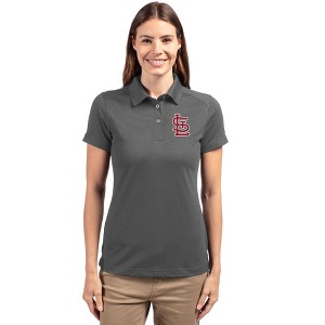 St Louis Cardinals Cutter & Buck Advantage Eco Tri-Blend Pique Womens Polo - Elemental Grey - 3X Large - 1 of 1