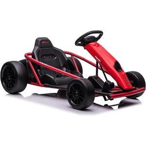 Jojoka Kids Go-Kart, 12V Drift Kart with Dual 300W Brushless Motors, 8mph Electric Go Kart, Outdoor Ride On Toy - 1 of 4