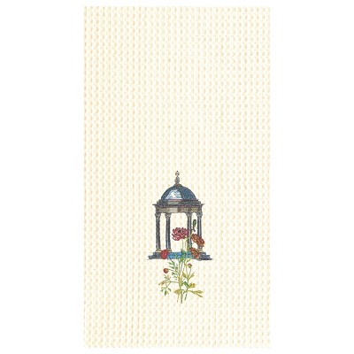 C&F Home Colonial Williamsburg Garden Folly Gazebo Waffle Weave Cotton Kitchen Towel