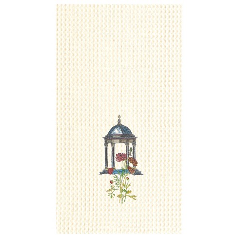 C&F Home Colonial Williamsburg Garden Folly Gazebo Waffle Weave Cotton Kitchen Towel - image 1 of 2