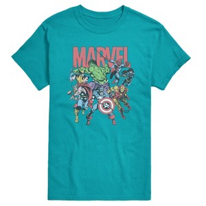 Men's - Marvel - Marvel Group Faded Short Sleeve Graphic T-Shirt - 1 of 3