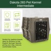 Dakota 283 Canine Rough and Tough Economy Pet Kennel, Heavy Duty Crate for Dogs and Cats with Ventilation Holes, Intermediate, Coyote Granite - 2 of 4