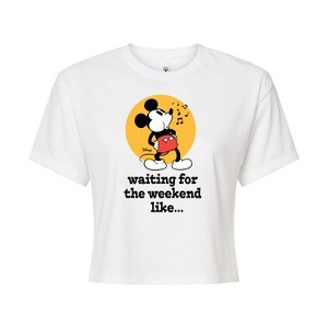 Women's - Disney - Mickey & Friends Cropped Graphic T-Shirt - 1 of 4