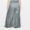 Women's Mid-Rise Wide Leg Cargo Pants - Wild Fable™ Light Teal Blue - 3 of 3