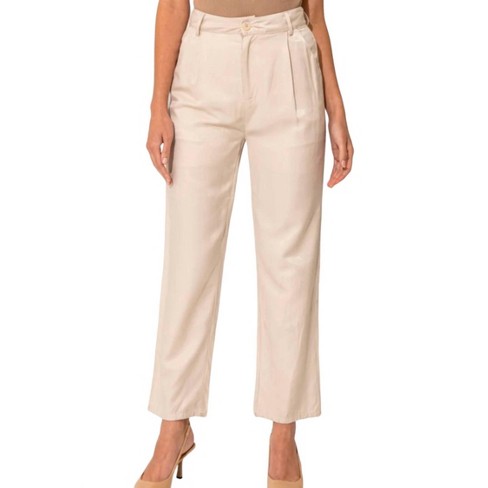 Women's Pleated Crop Pants - LE LIS - image 1 of 3