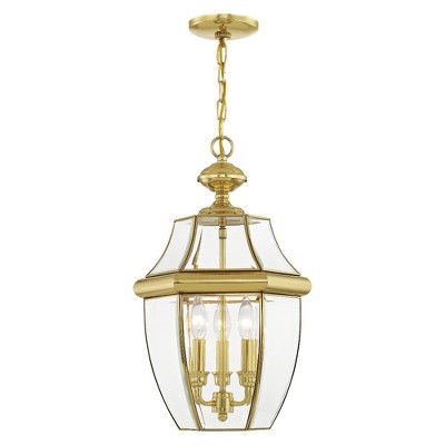 Livex Lighting Monterey 3 - Light Pendant in  Polished Brass