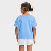 Grayson Mini Toddler Girls' Surf Culture Short Sleeve T-Shirt - Blue - 3 of 4