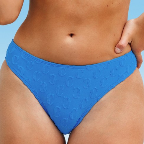 Women's Jacquard Hipster Low Rise Bikini Bottom- Cupshe-m-blue : Target