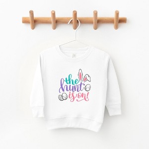 The Juniper Shop The Hunt Is On Easter Toddler Graphic Sweatshirt - 1 of 2