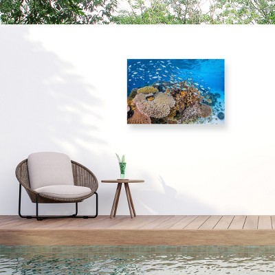 Trademark Fine Art - Barathieu Gabriel  Maji Islet Reef Matted Framed Art