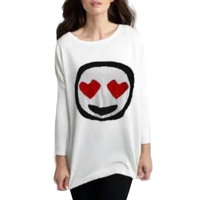 Women's Smile in Love Emoji Top - Angel Apparel