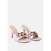 Mermaid Quilted Metallic Chain Embellished Women Sandals - 3 of 4