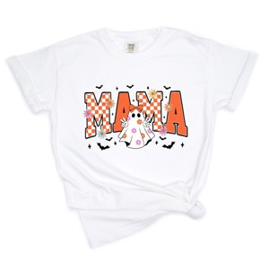 Simply Sage Market Mama Checkered Girl Ghost Garment Dyed Tee - 1 of 4