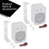 Pyle 5.25" 400W 2-Way Indoor/Outdoor Waterproof Mounted Theater Speakers, Pair - 3 of 4