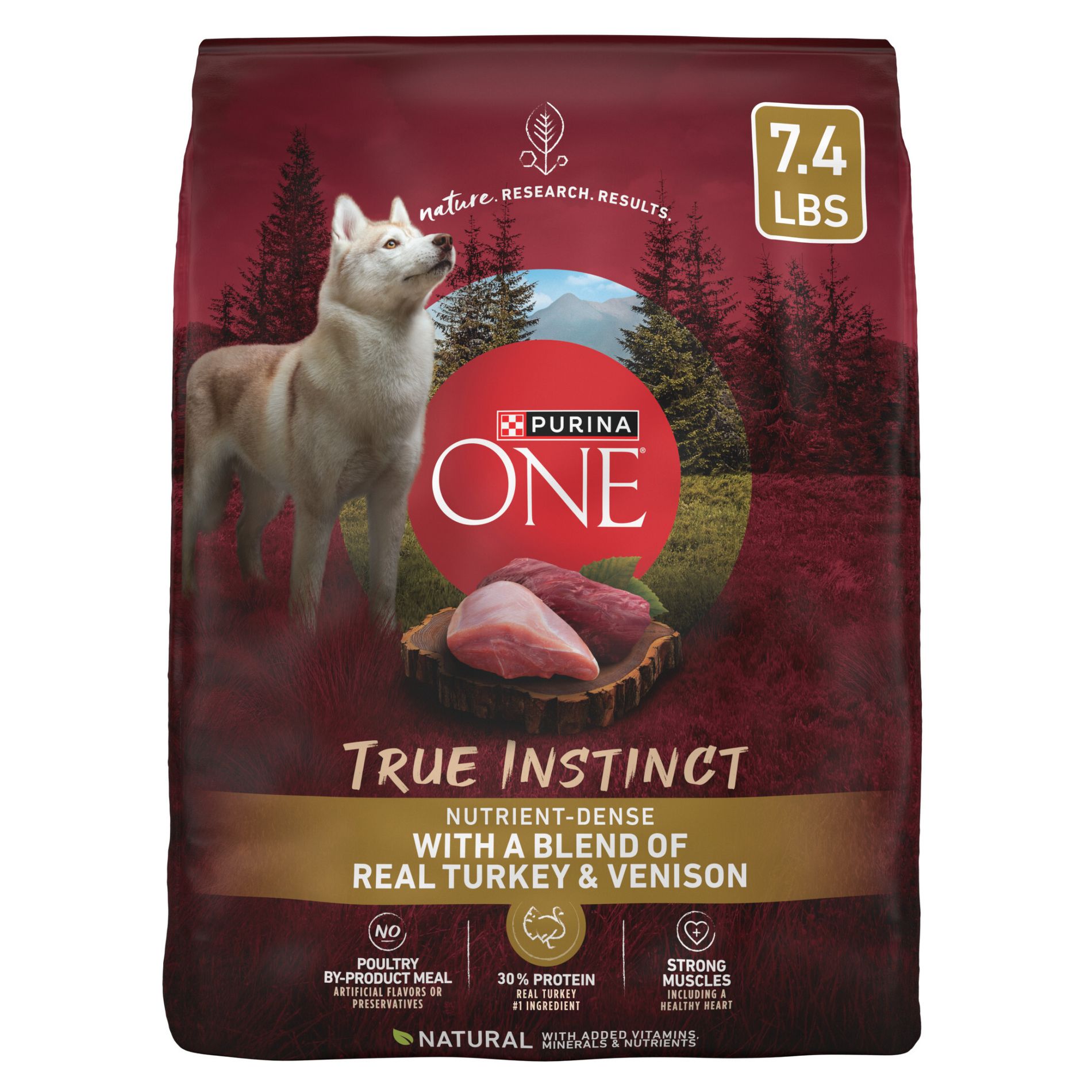 Purina ONE SmartBlend True Instinct Natural Real Turkey & Venison Flavor Dry Dog Food