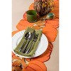 Design Imports  Embroidered Pumpkin Table Runner, Orange, 14X60" - 2 of 4