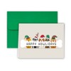 Happy Howlidays Dog Themed Holiday Christmas Greeting Cards and Green Envelopes - 25 pack - 3 of 3