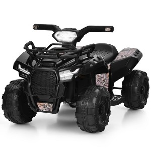 Costway 6V Kids ATV Quad Electric Ride On Car Toy Toddler with LED Light MP3 - 1 of 4