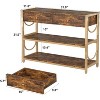 Golden U-Shaped Console - Ottoman-Inspired Entry Rack with Damascus Steel Details - 2 of 4