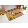 RugSmith Multi Machine Tufted Welcome Flowers & bee Doormat - image 2 of 4