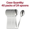 Smarty Had A Party Metallic Silver Mini Plastic Tasting Spoons - 960 pcs - 4 of 4