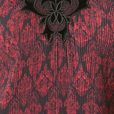 pink black paisley print