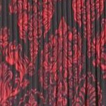 pink black paisley print