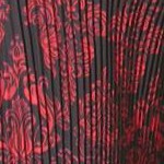 pink black paisley print