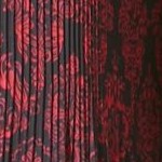 pink black paisley print