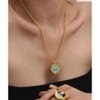 Rose Pendant Necklace for Women - HTUTWOO™ Artistic Oil-Paint Pendant Necklace, Adjustable, for Mother, Daughter, Sister, Friends and Everyday Wear - 3 of 4