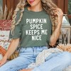 Simply Sage Market Women's Pumpkin Spice Keeps Me Nice Short Sleeve Garment Dyed Tee - 2 of 4