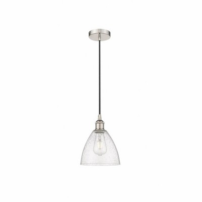 Edison Dome - 1 Light Cord Hung Mini Pendant In Industrial Style-10.25 Inches Tall and 7.5 Inches Wide