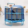 Infans 5FT Kids 3-in-1 Game Trampoline Seamless W/Enclosure Net Spring Pad In/Outdoor - 4 of 4
